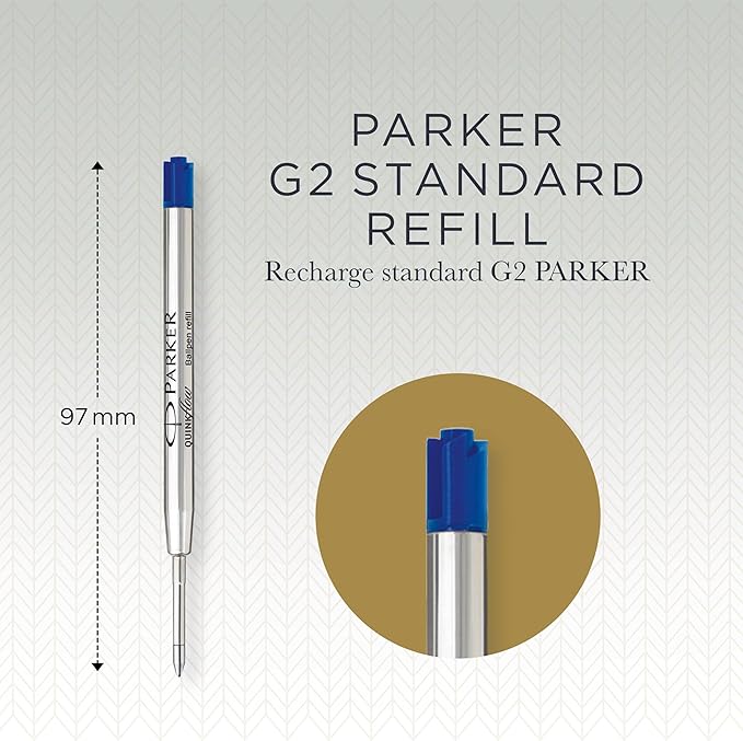 Parker Ballpoint Pen Refills, Medium Point, Authentic Ink Refills Compatible - Image 3
