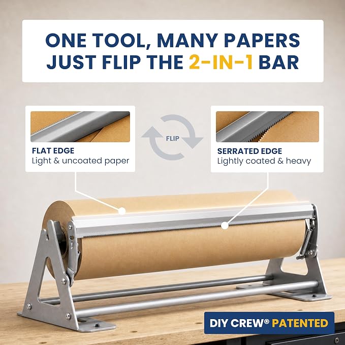 DIY Crew 24 Inch Paper Roll Dispenser and Cutter - Image 3