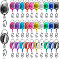 Laumoi 150 Pcs Retractable ID Badge Holder Name ID Badge Reel Clips Keychain by Unknown