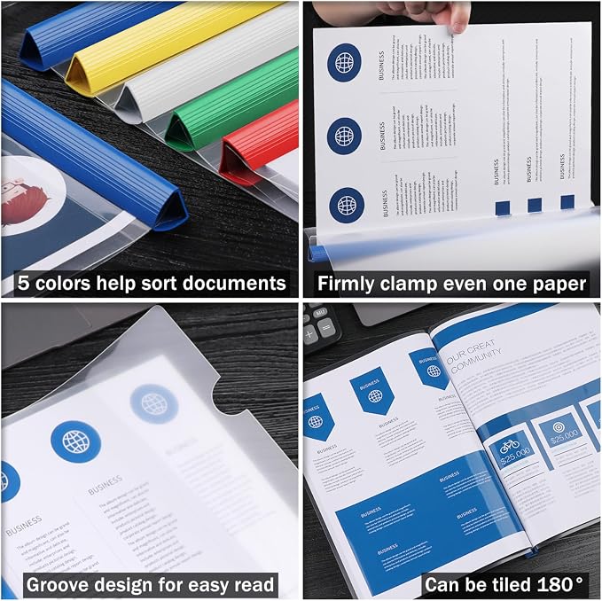 JOERSH 20 Pcs Clear Report Covers - Image 4