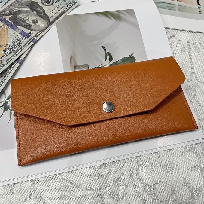 Pu Leather Cash Envelope Wallet - Image 6