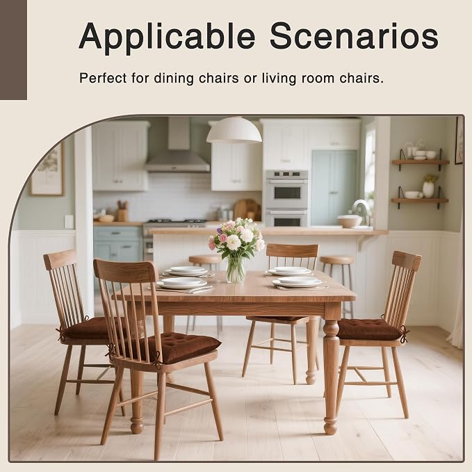 OVOV 1 Pack Chair Cushions for Dining Chairs Soft Seat Cushions for Kitchen - Image 5