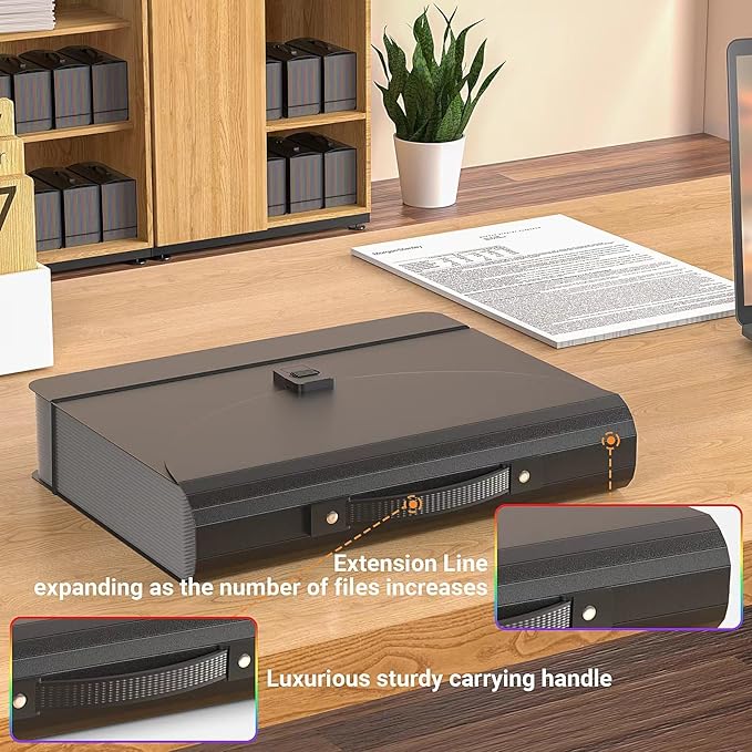 25 Pockets Expanding File Folders, Portable Accordion File Organizer, - Image 5