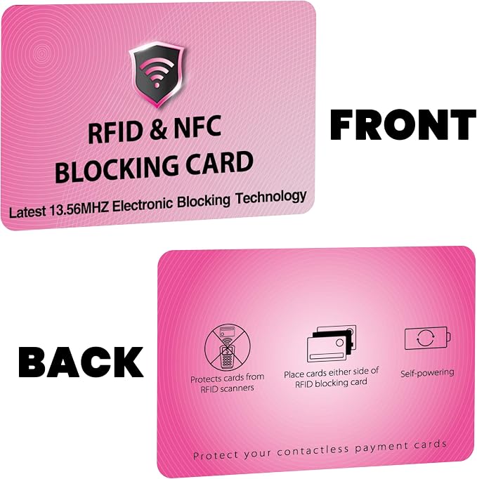 SaiTech IT 2 PK RFID Blocking Cards Protect Your Entire Wallet, and Cards from - Image 9