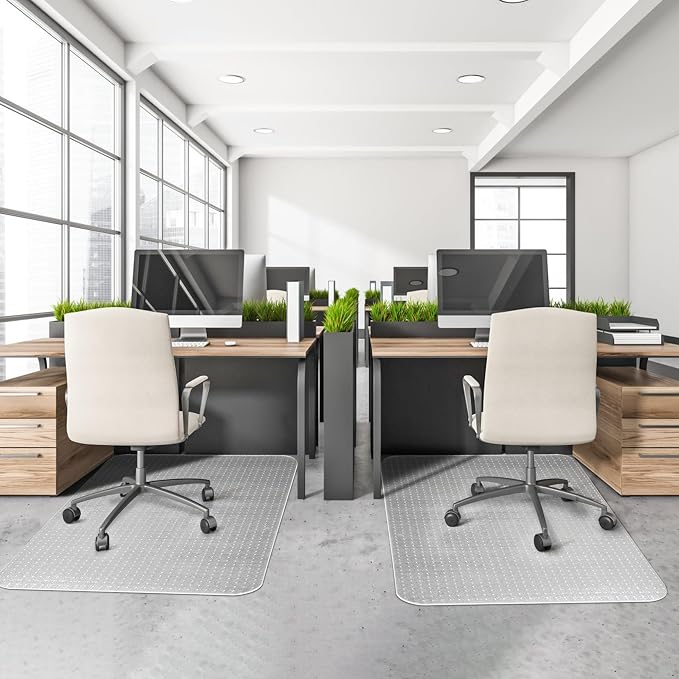 BesWin Office Chair Mat for Carpeted Floors, Easy Glide and Flat Without Curling - Image 7