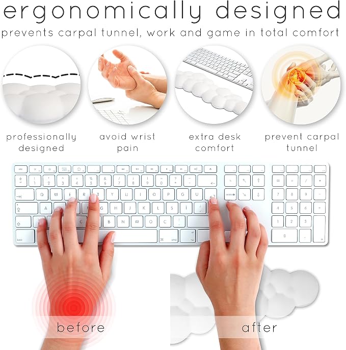 Cloud Keyboard Wrist Rest – Create-ables Qloud Cloud Wrist Rest - Image 9