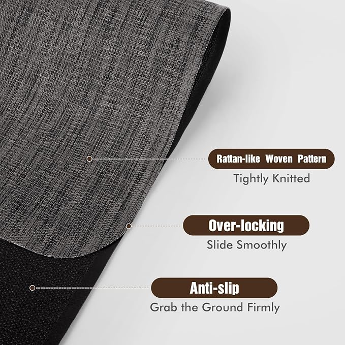 Blvornl Office Chair Mat for Hardwood Floor, Large Anti-Slip Hard Floor - Image 2