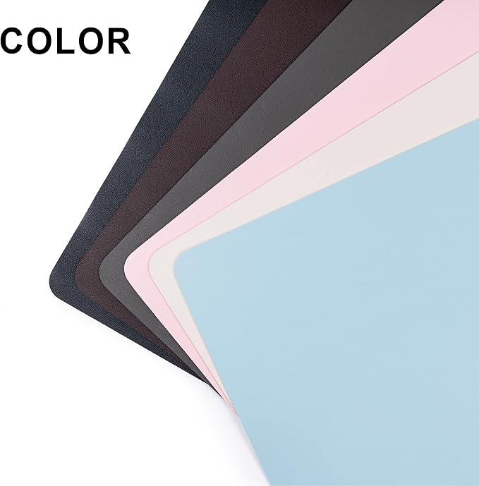Leather Desk Pad Protector, Non-Slip Desk Pad, on-Slip PU Leather Large Mouse - Image 6