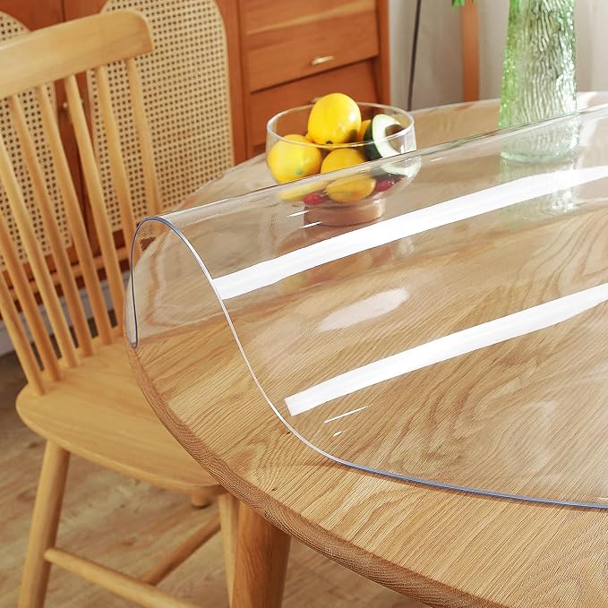 Warmstar Clear Table Protector 2mm Thick, Dia.24 Inch Round Clear Table Cover - Image 5