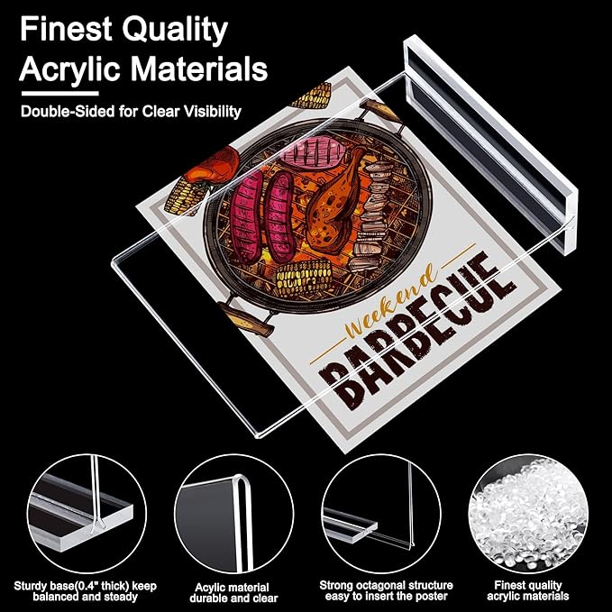 Acrylic Sign Stand 4 x 6 Inch 3 Pack - Image 2