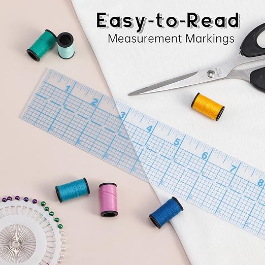 See-Thru Accurate Positioning and Marking Sewing Clear Ruler 2 x 18 inch - Image 4
