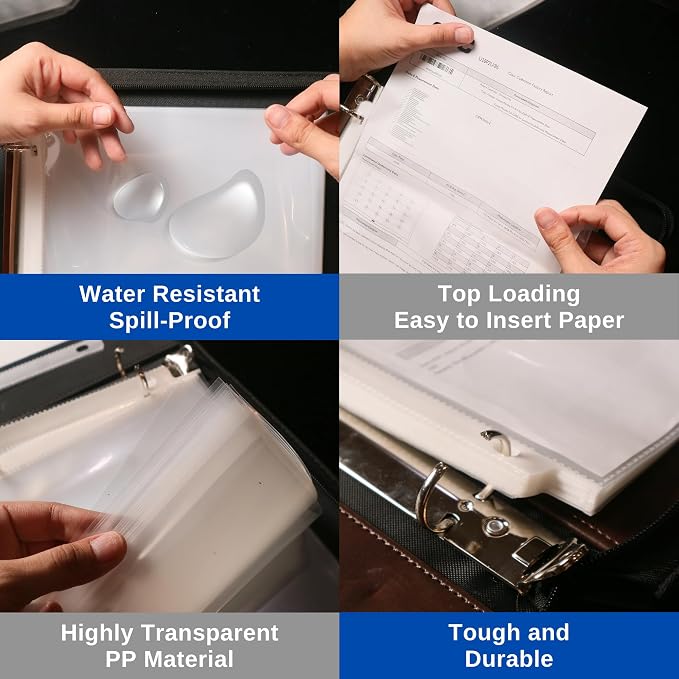 Performore 150 Sheet Protectors, 8.5 X 11 Inch Clear - Image 3