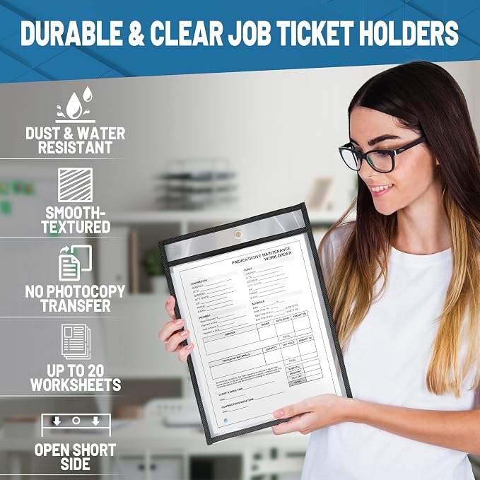 10 Pack Job Ticket Holders 8.5x11 - Image 4