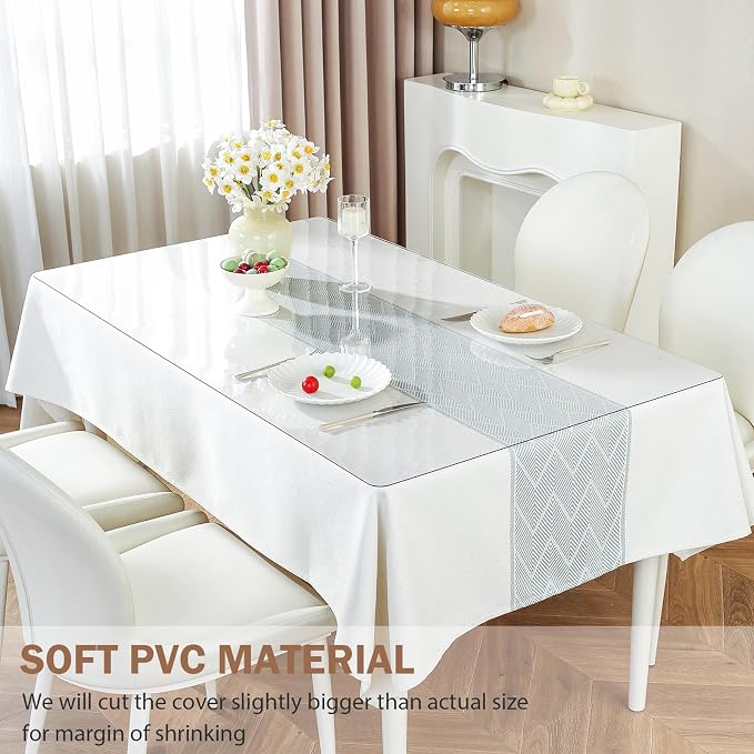 LovePads Clear Desk Mat 30 x 72 Inch, 1.5mm Thick Clear Table Protector - Image 4
