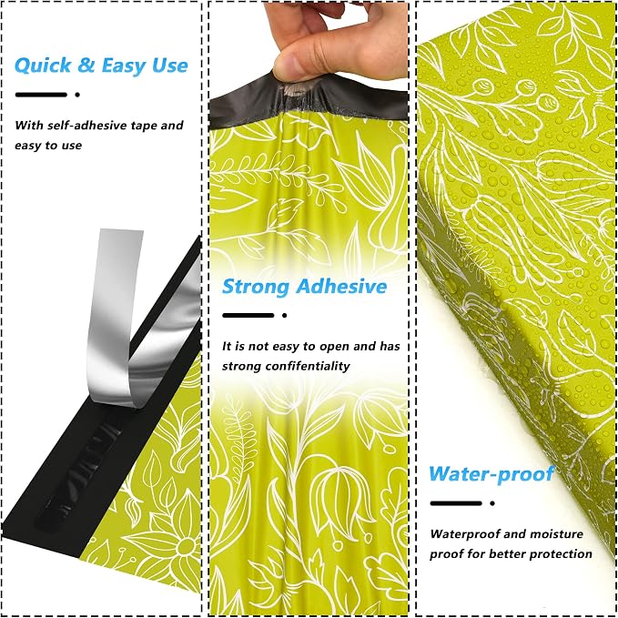 Poly Mailer 12x15.5 Inch 50 Pcs, Waterproof and Tear-Resistant Shipping Bags - Image 3