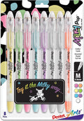 Pentel Arts Milky Pop Pastel Gel Pen, 0.8mm Medium Line by PentelofAmerica