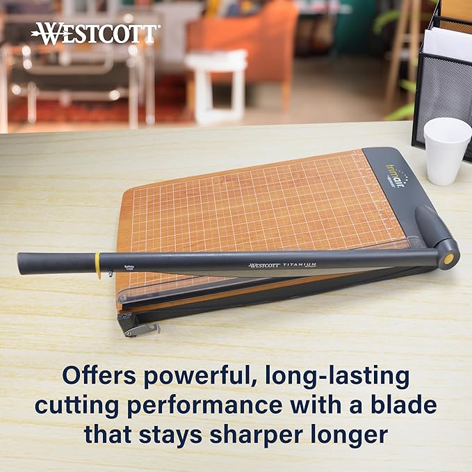 Westcott TrimAir Guillotine Paper Cutter, Paper Trimmer - Image 5