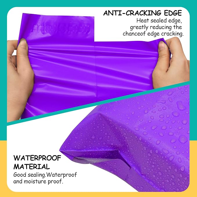 Poly Mailers 9x12 inch 100 Pcs, Waterproof and Tear-resistant Shipping Bags - Image 4