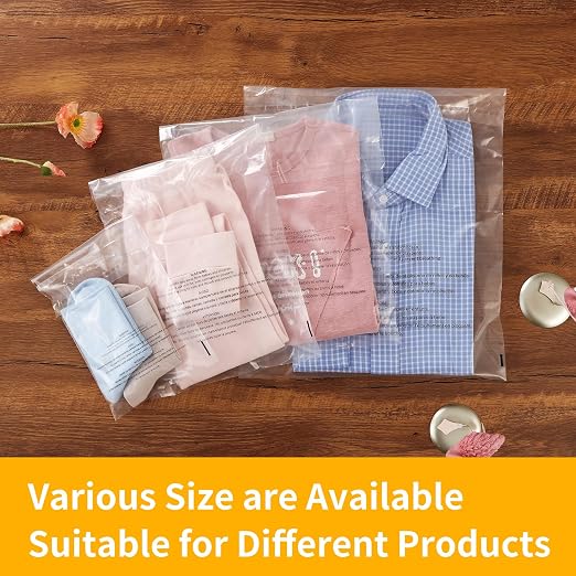 iMailer - 100 Count - 14" x 20" Clear Plastic Poly Bags - Image 6