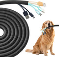 Split Wire Loom 3/8 Inch 25ft, Braided Cable Sleeve by QCSIW