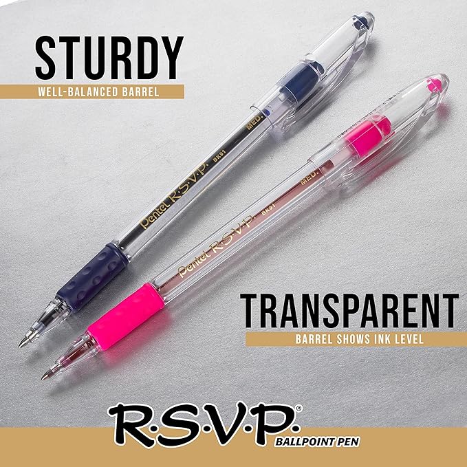 Pentel RSVP Ballpoint Pen, Fine Line - Image 6