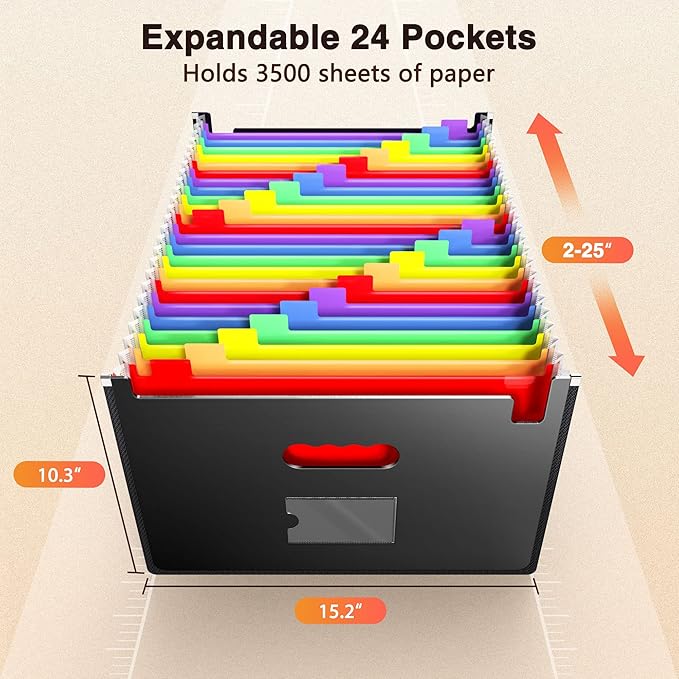Ultra-Large Accordion File Organizer - Image 2